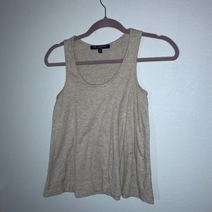 Tan and white stripe tank top
